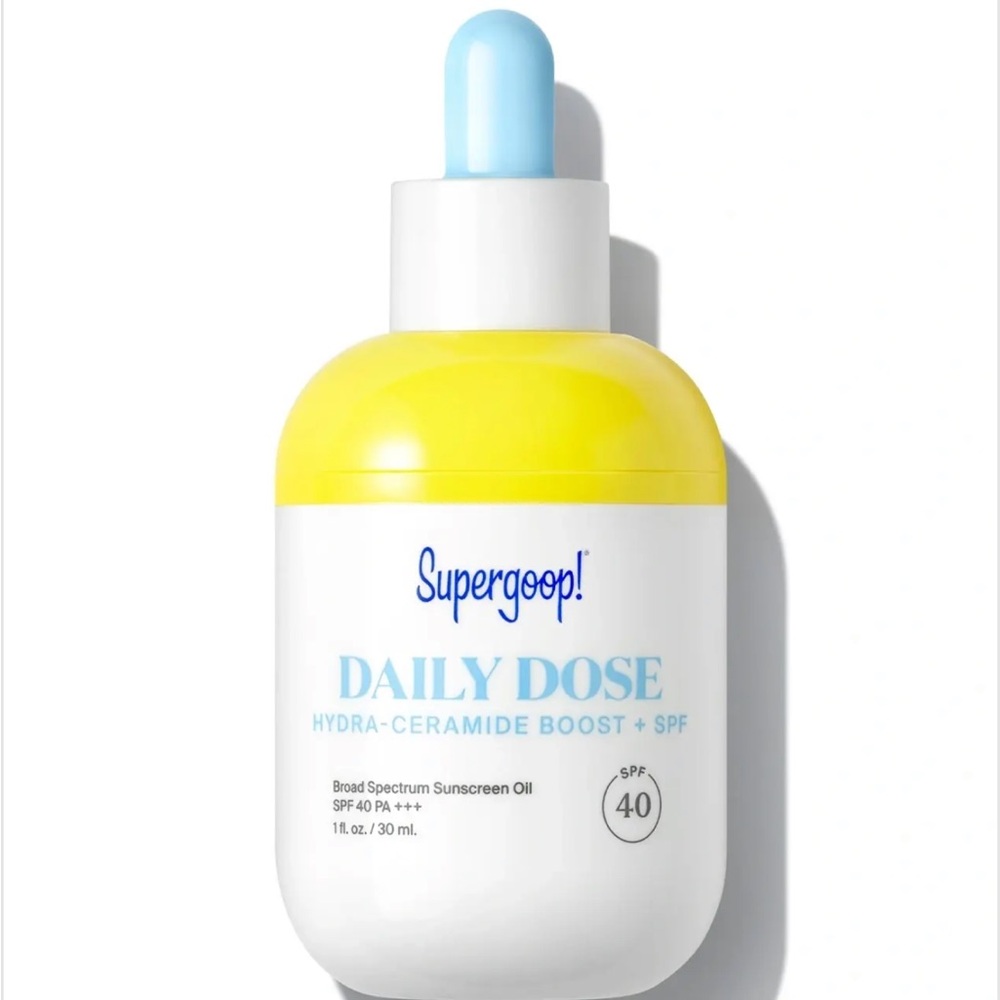 Supergoop! Daily Dose Hydra-Ceramide Boost + SPF 40 in Yellow and White